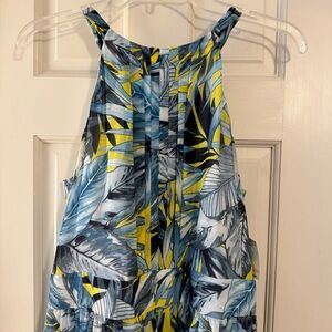 NEW/NWT Anne Klein Tropical Print Sleeveless Dress Size 10